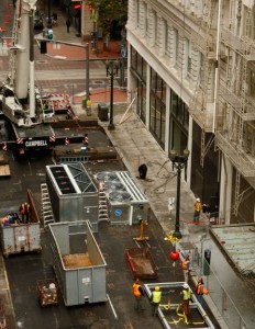 closure of street during BAC installation