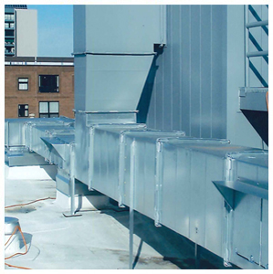 exhaust duct and heat recovery